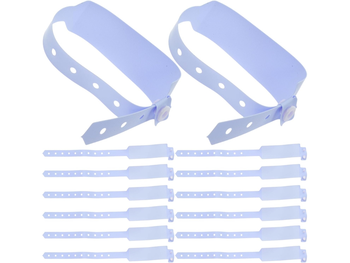 Pacote Com 100 Pulseiras De Identificação Hospitalar, Pulseiras Médicas Descartáveis Para Pacientes, Acessórios Para