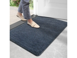 Capacho, Tapete Antiderrapante Para Áreas Internas E Externas, Tapete De Entrada Superabsorvente, Lavável À Máquina, Tapete Macio (azul-preto, 50 X 80