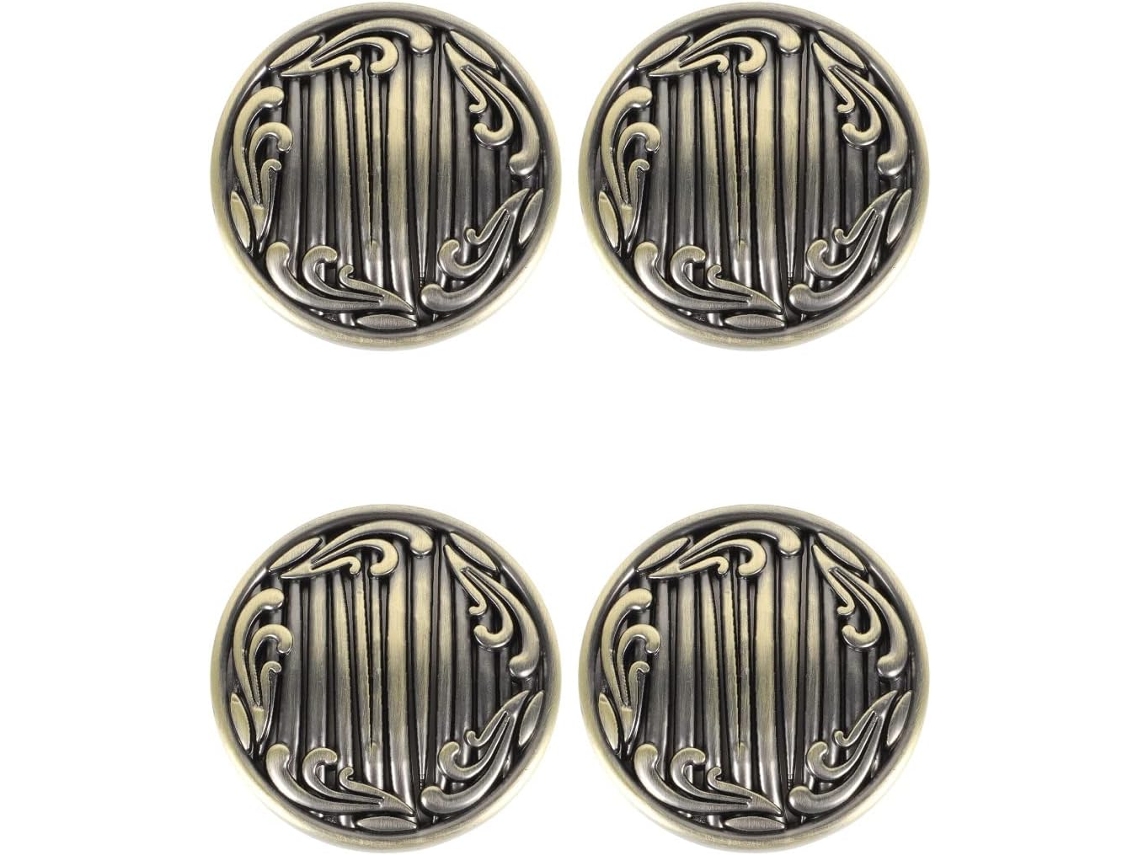 Puxador Requintado, Conjunto De 4 Peças Com Argolas Redondas Para Portas Cozinha, Estilo Retrô, Para Gavetas, Armários E