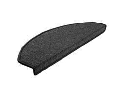 Tapetes de Escada 20 Peças 65x24x4 cm Antracite Meio Redondo Grande MAISON EXCLUSIVE