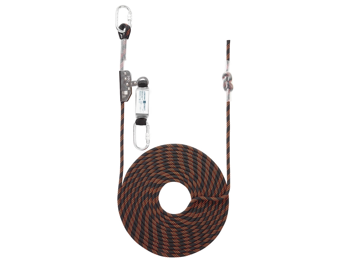 Dispositivo Antiqueda Guiado Por Corda 10 M / Preto Laranja Portwest