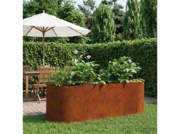 Vidaxl Cama De Jardim Elevada Aço Corten 120 X 40 X 40 Cm