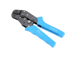 Ferramenta De Crimpar Com Ratchê Multifuncional Para Terminais E Fios Awg 16-10 Aço Cromo-vanádio Com Punho Ergonômico