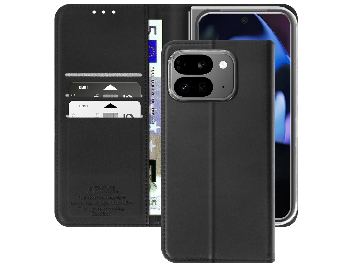 Capa Aba Bloqueio Rfid para Google Google Pixel 9 Pro Fold ABEEL Acrílico Preto