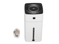 Umidificador de Mesa Silencioso 1000ml com Temporizador 9h Aromaterapia Portátil Branco