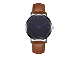 Reloj Hombre Zhoulianfa De Cuarzo Con Correa De Aleación, Dial Redondo, Estilo Empresarial Y Casual (café)