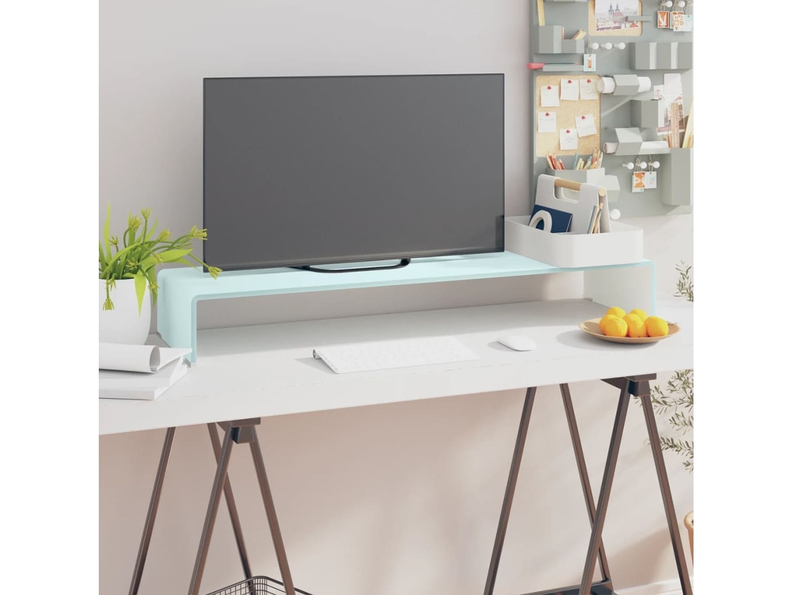 Vidaxl Suporte de Tv/monitores em Vidro 100x30x13 Cm Verde