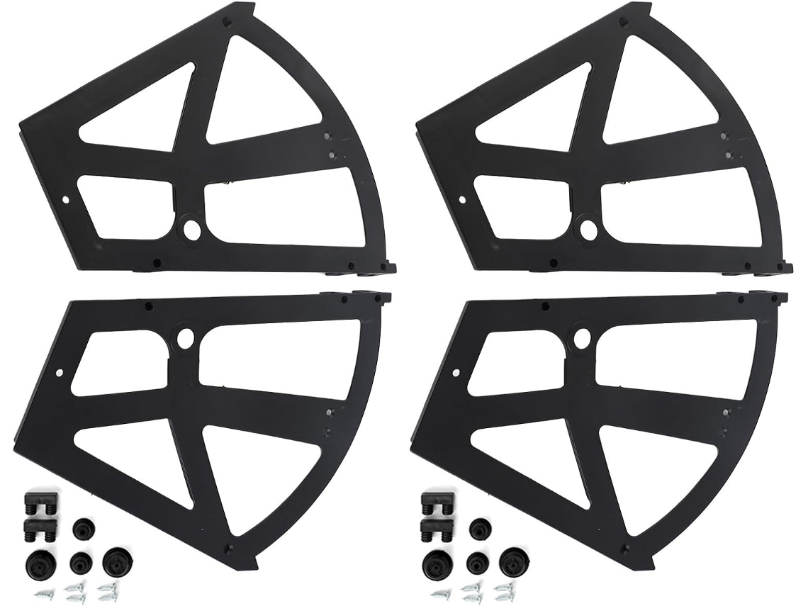 Conjunto De 4 Dobradiças Para Sapateira Com Acessórios Instalação,