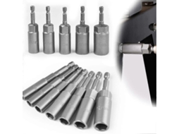 12 Peças de Soquete de Conductor Magnético 6 19mm Aço de Liga Cromo vanádio Adaptador Hexagonal para Furadeira Elétrica