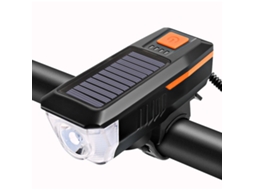 Conjunto De Farol E Lanterna Traseira Para Bicicleta Recarregável Via Usb Na Cor Laranja Para Mtb Com Buzina E Acessórios Para Ciclismo
