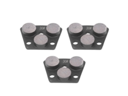 Disco De Desbaste Diamantado Trapezoidal De 3 Polegadas Para Corte De Piso De Concreto, Com 3 Dentes Gokoco
