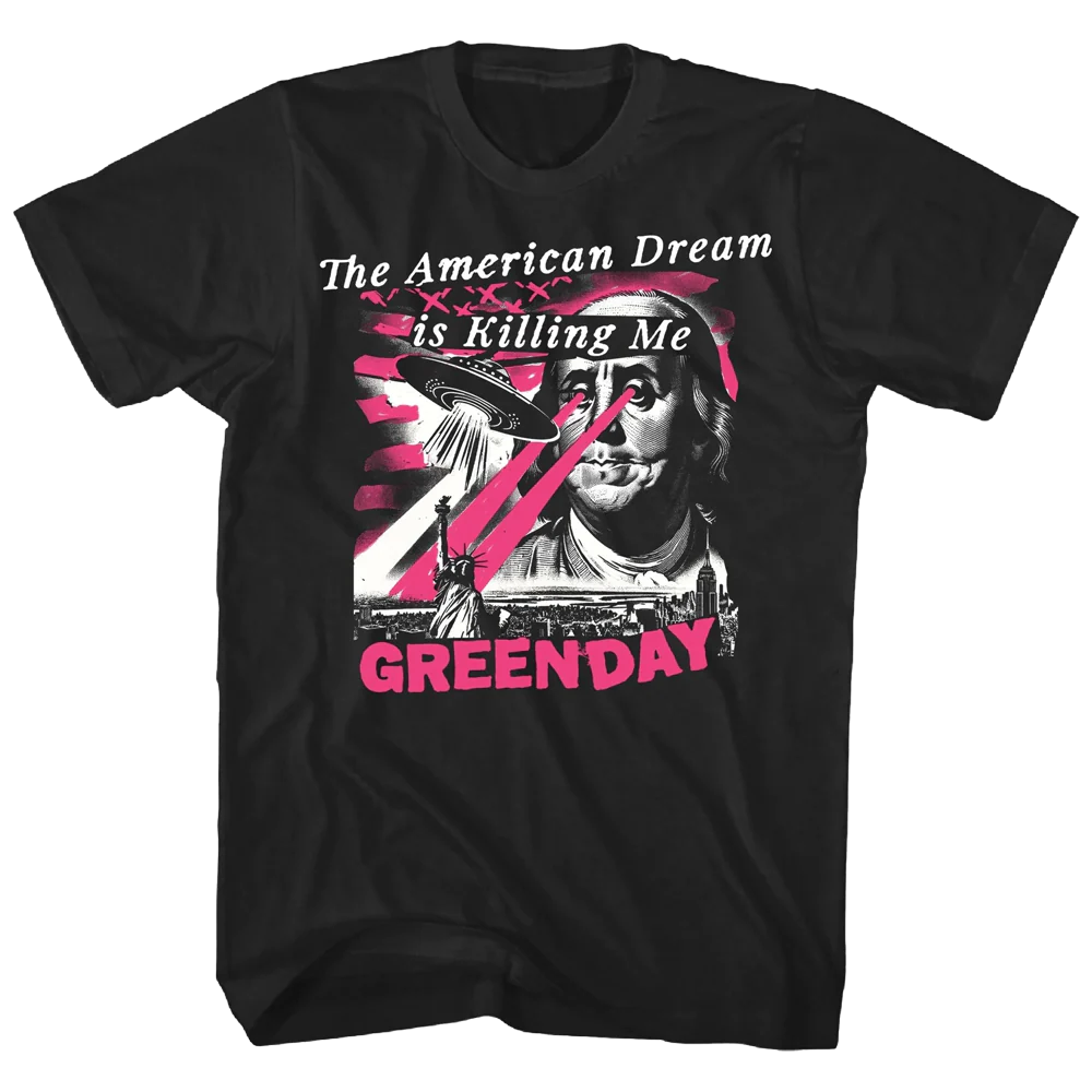 Green Day American Dream Abduction T-shirt Unisex Rockinstone Size:l