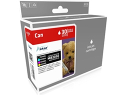 Pacote de 4 cartuchos de tinta compatíveis com preto, amarelo, ciano e magenta (alternativa para Canon PGI 1500XL BK, Cano Astar