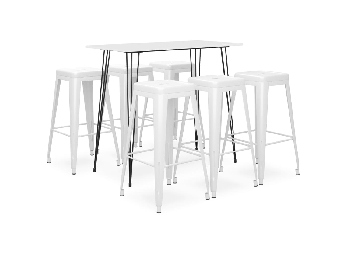 Bar Set, Bar Sets Vidaxl Branco Mdf