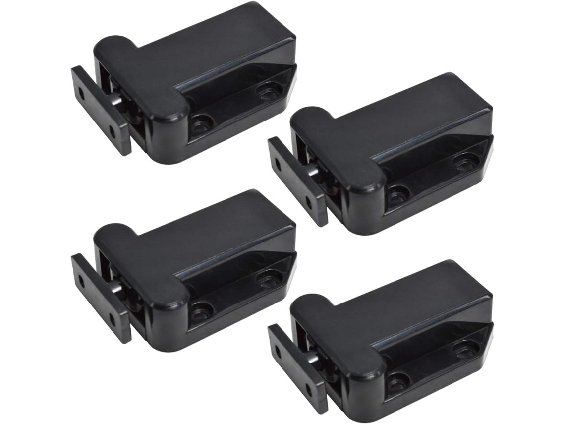 Conjunto De 4 Travas Porta Com Travamento Automático Para Gavetas E Armários