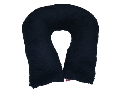 Almofada Sanitizada UBIOTEX Anti-Decúbito com Forma de Ferradura, Azul Marinho 44x44x11 cm