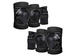 Conjunto de Proteção 3 em 1 AQUAFORGE para Skate com Joelheiras, Cotoveleiras e Munhequeiras