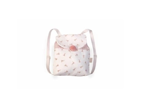 Mochila Infantil Antonio Juan Cor de Rosa Branco Bloemen