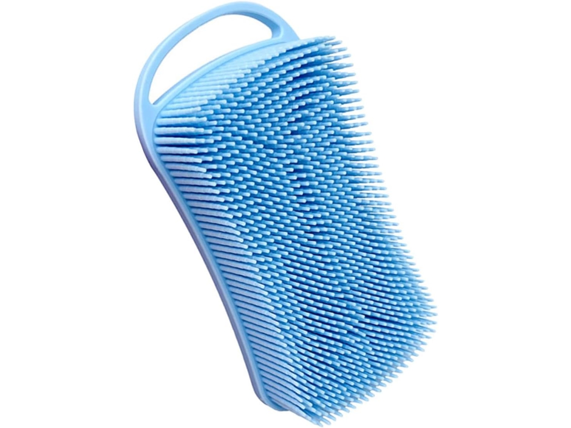 Escova De Silicone Vicasky Para Banho Com Gancho, Escova Para Shampoo, Esponja De Banho Dupla Face