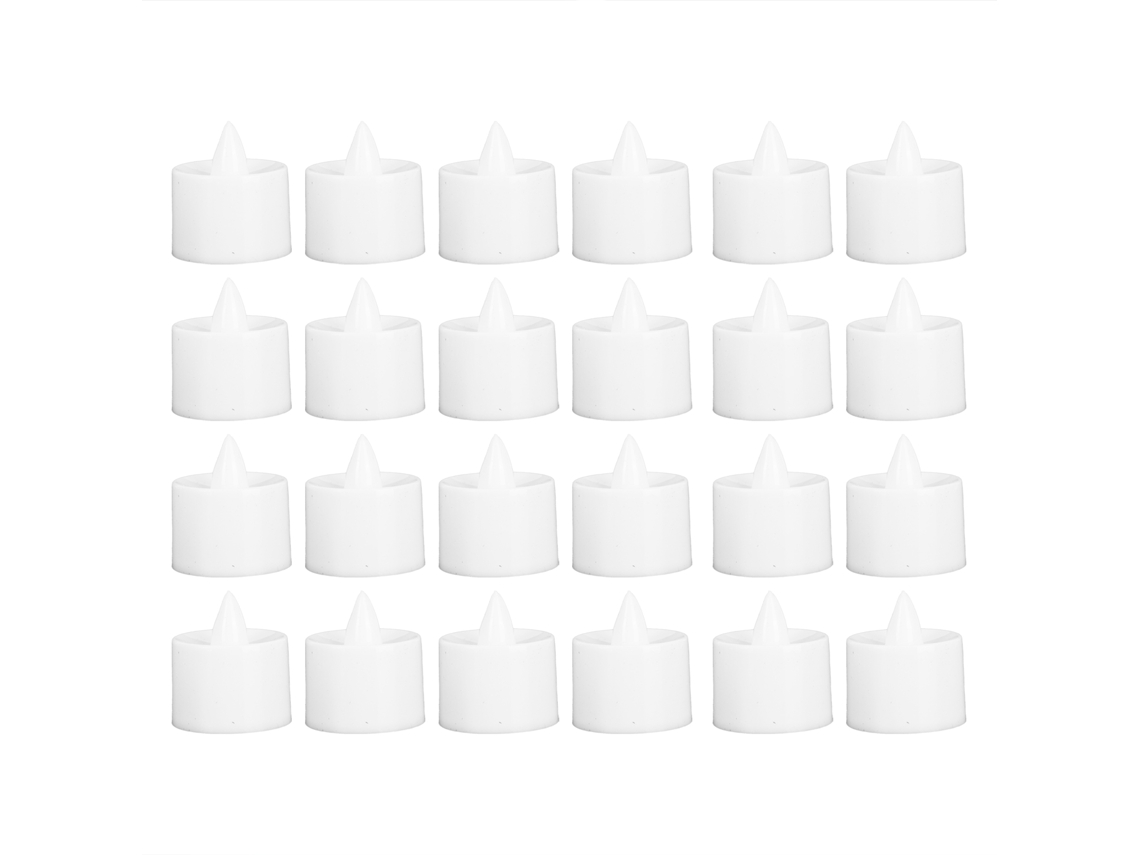 24pcs Luz de Vela Simulada Led Sem Chama | S/MARCA