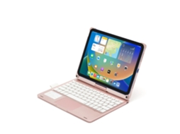 Lurelia Capa Com Teclado Bluetooth Para Ipad Air 11 2024 Com Retroiluminação Com Touchpad