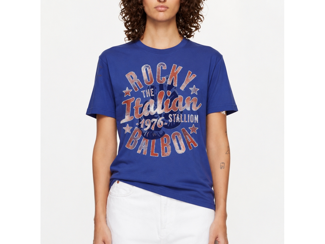 Rockinstone Rocky Movie Italian Stallion Solid Royal Adult T-shirt Size:xxxl