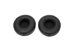 Almohadillas de Repuesto para Auriculares en Espuma y Piel Sintética, Negro, 1 Par S/MARCA