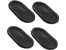 Kit De Protetores Cabos Borracha Oval Magiclulu Com 4 Peças, Ilhós Para Vedação De Furos, Proteção Contra Desgaste E