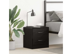 Vidaxl Mesa De Cabeceira 40x30x40 Cm Deriv. De Madeira Carvalho Preto