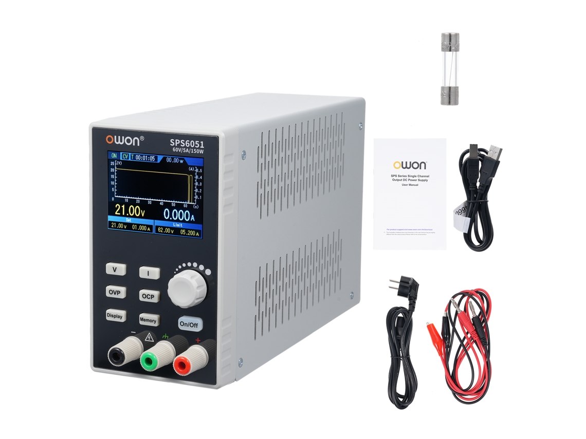 Laxiscreed Fonte De Alimentação Linear Programável Dc Com Tela Tft De 2.8 Polegadas