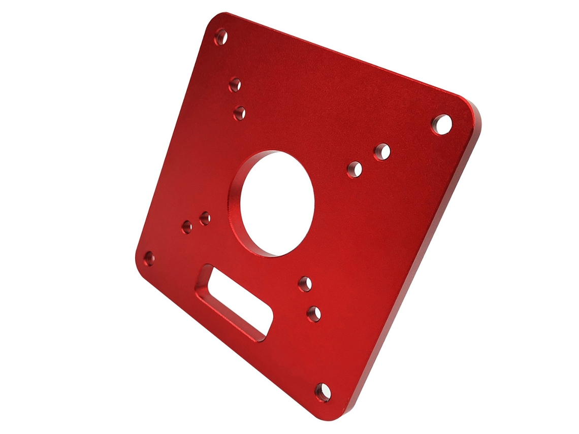 Placa De Inserção Universal De Mesa De Roteador De Alumínio Para Bancadas De Carpintaria, Tabela De Inversão, Máquina De Corte 120x120x8mm