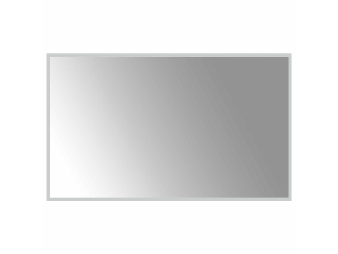 Vidaxl Espelho De Banheiro Led Com Espelho Transparente 100 X 60 Cm