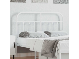 Vidaxl Cabeceira De Substituição 120 Cm Metal Branco