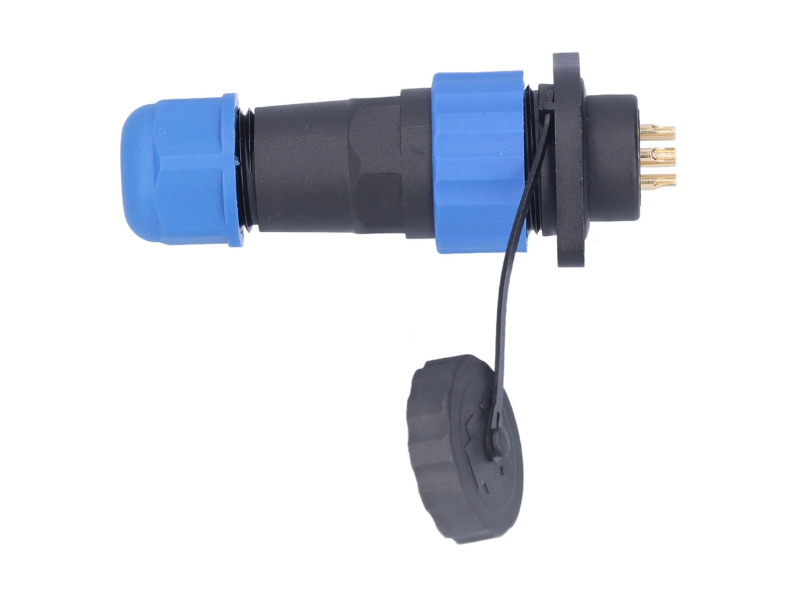 Conector de alimentação de ar à prova d'água IP68, adaptador industrial CA 380 V 10 A, pinos SP206