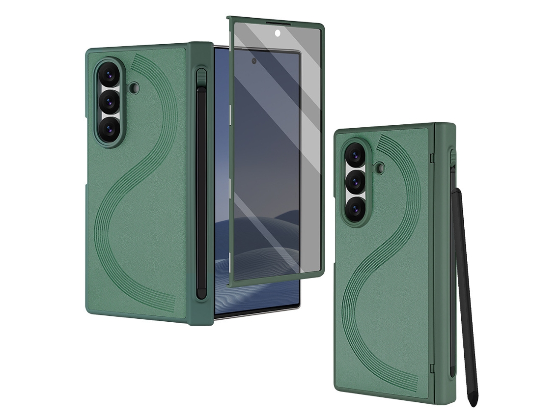 Capa Para Samsung Galaxy Z Fold7, Com Caneta E Privacidade - Compatible - Verde - Eifson