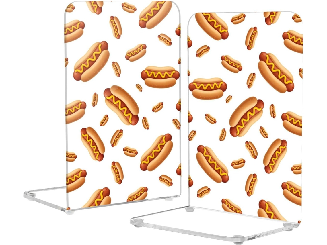 Suporte Para Livros Em Acrílico Branco Com Desenho Animado, Ideal Para Escritório E Casa Organizador De Livros Em