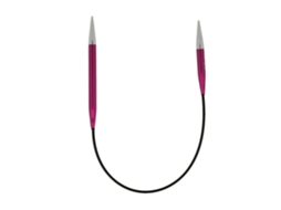 Agulha De Tricô Circular Knitpro K47060 Metal Leve 25 Cm 5 Mm Rosa