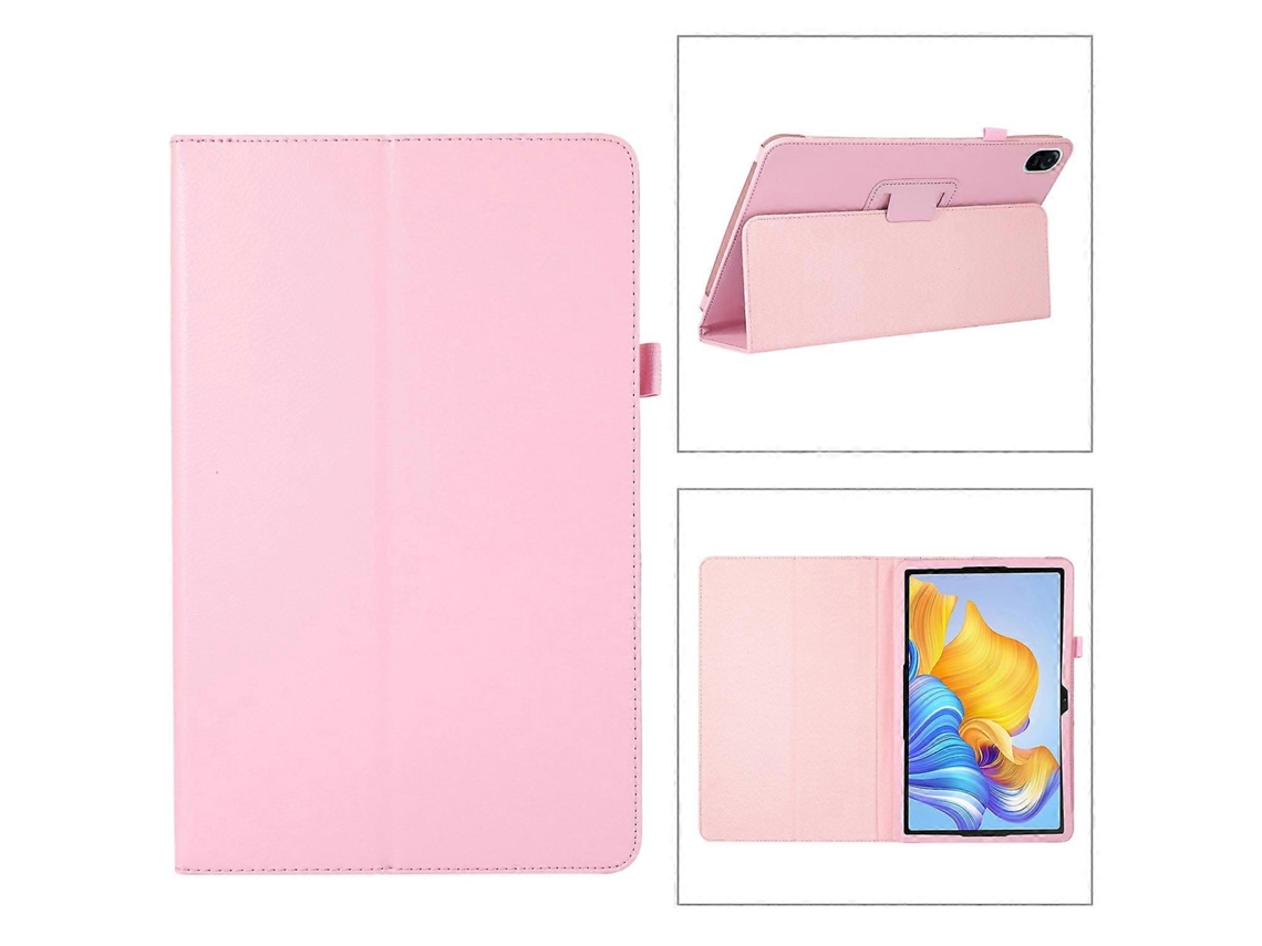 Capa De Couro Texturizado Com Lichia Para Tablet Honor Pad 8 Com Suporte Aquaforge
