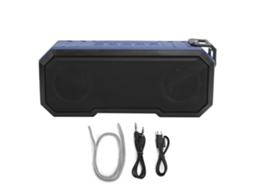 Aetheria alto falante Bluetooth Sem Fio Ipx7 À Prova D'água Luz Flash Grave Estéreo Azul Claro