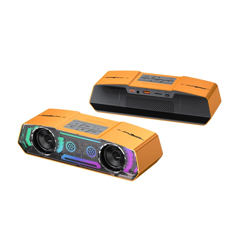 Caixa de Som Bluetooth MDUG com Luzes, Pen Drive, TF, Aux e Microfone