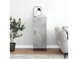 Aparador 34,5x34x90 cm Madera Procesada Cemento Gris