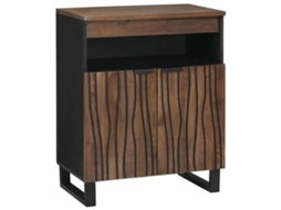 Vidaxl Buffet Castanho 60 X 33 X 75 Cm Madeira De Mangueira Maciça