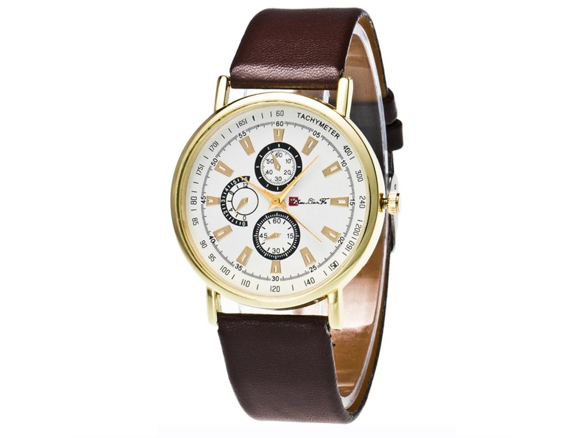 Relógio De Pulseira De Casal Casual Trendy Para Homens E Mulheres Zhoulianfa Café Quartzo