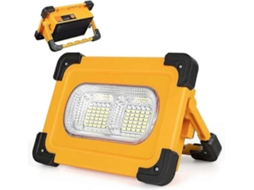 Luz De Trabalho Led Solar Recarregável, Bateria Portátil De 9600 Mah, Luzes De Acampamento Ao Ar Livre, 3000 Lm, 4 L Olysi Shop