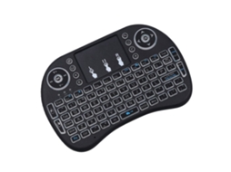 Teclado Touch Wireless Com Retroiluminação Led, Teclado Qwerty - Negro*