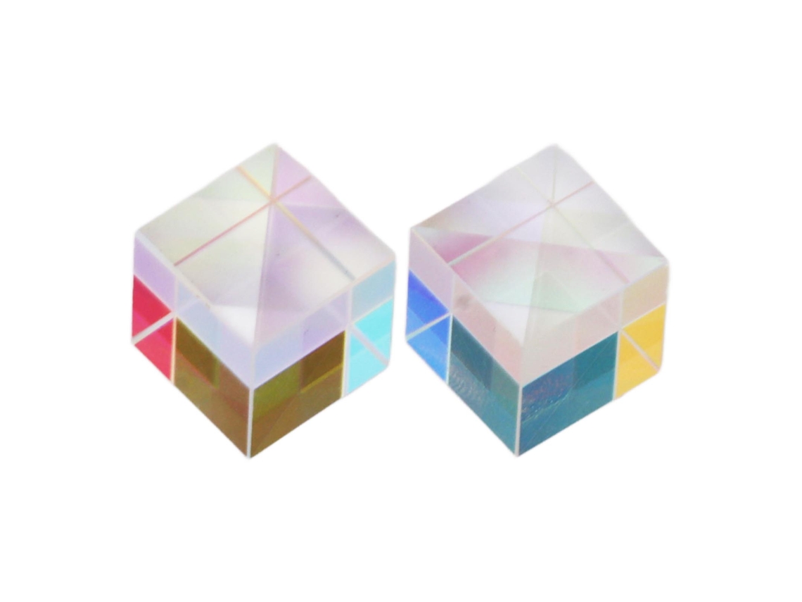 2 Peças De Prisma De Cristal Óptico Para Dispersão Rgb Refração Educação Fotografia