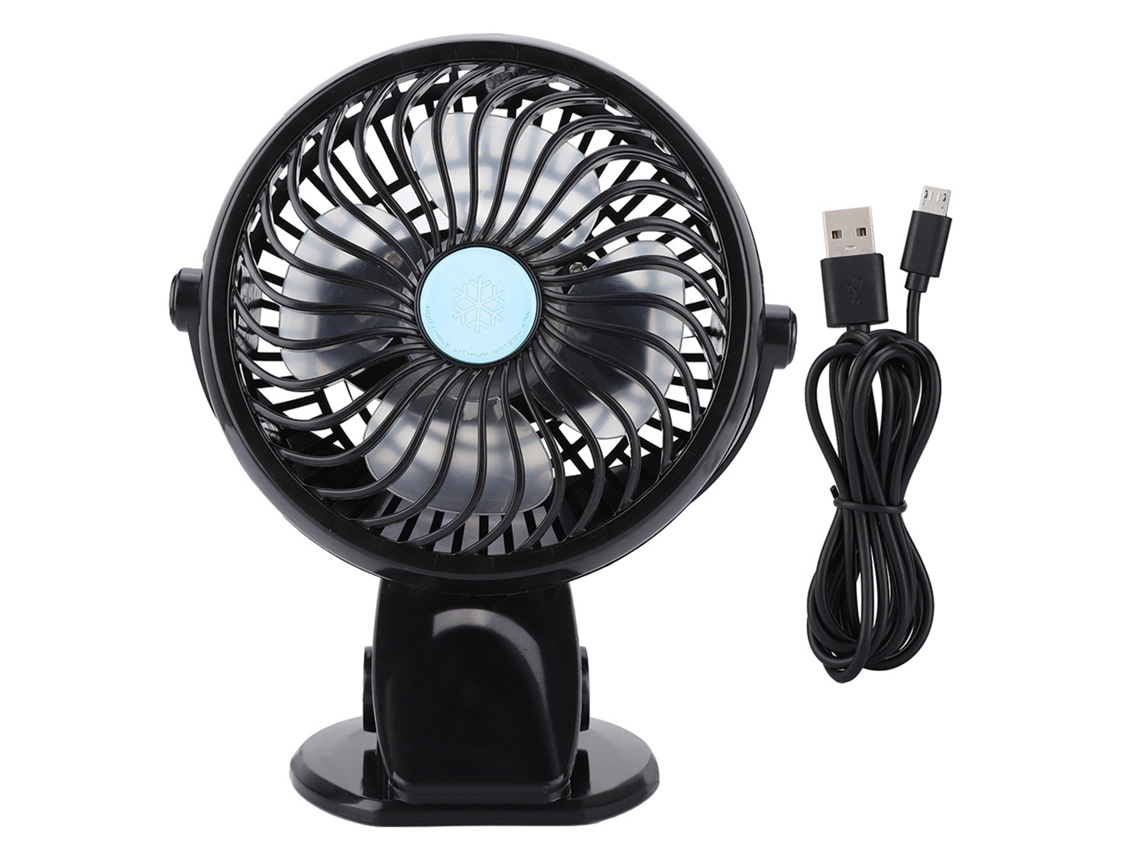 2026zentro-ventilador De Mesa Usb Mini Silencioso Com Clip Para Casa Escritório Dormitório Preto