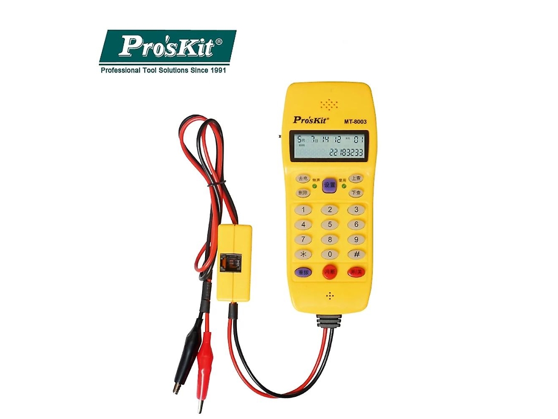 Testador De Linha Telefônica Poskit Mt 8003, Identificação Automática De Sistema Dtmf E Fsk, Operação De Tom E Pulso Brilvibera