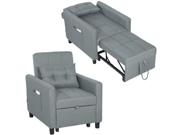 Poltrona PRIME KANG elétrica, com aquecimento lombar, massagem, vibração, silêncio, função memória, cinza escuro