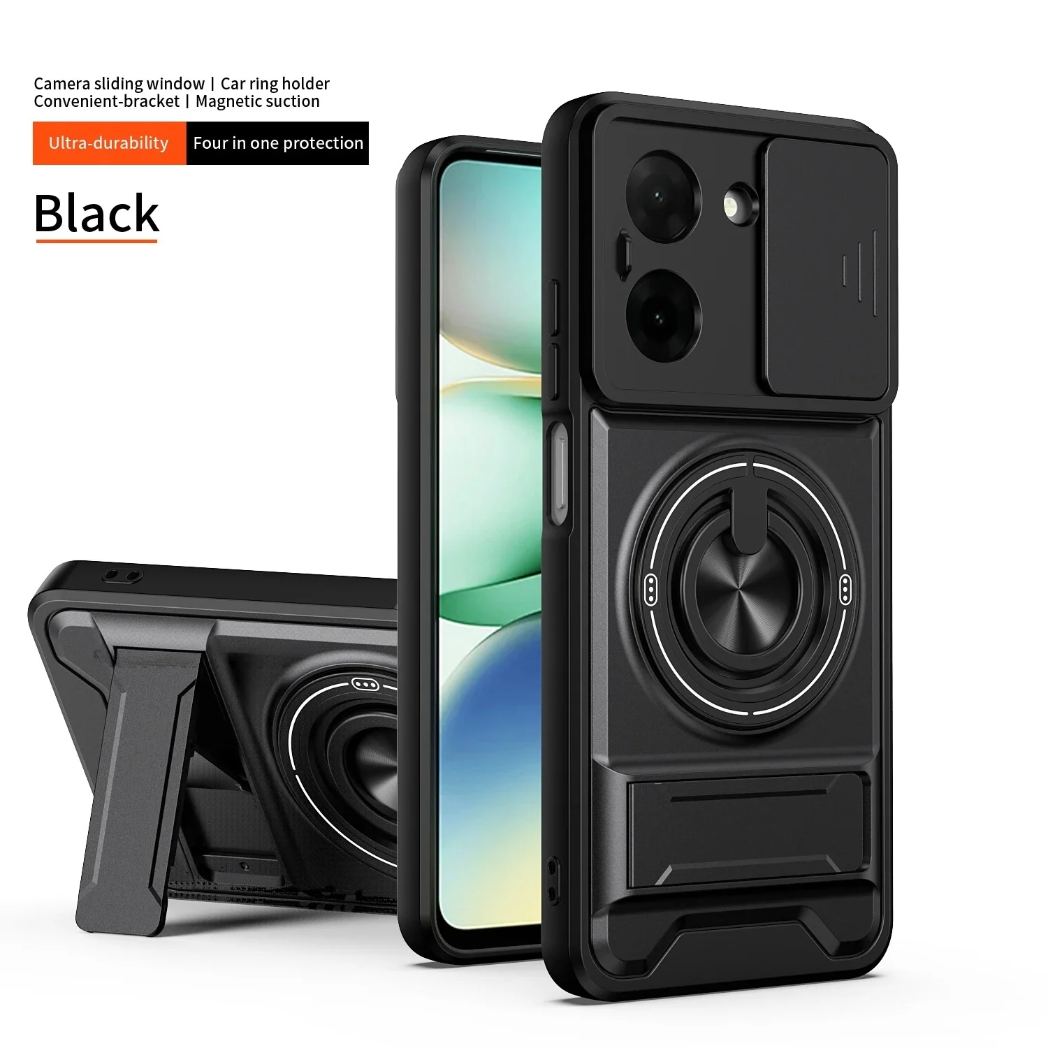 (poco M8 Pro Preto) Capa Protetora Robusta Em Pctpu Para Maior Proteção Contra Impactos.